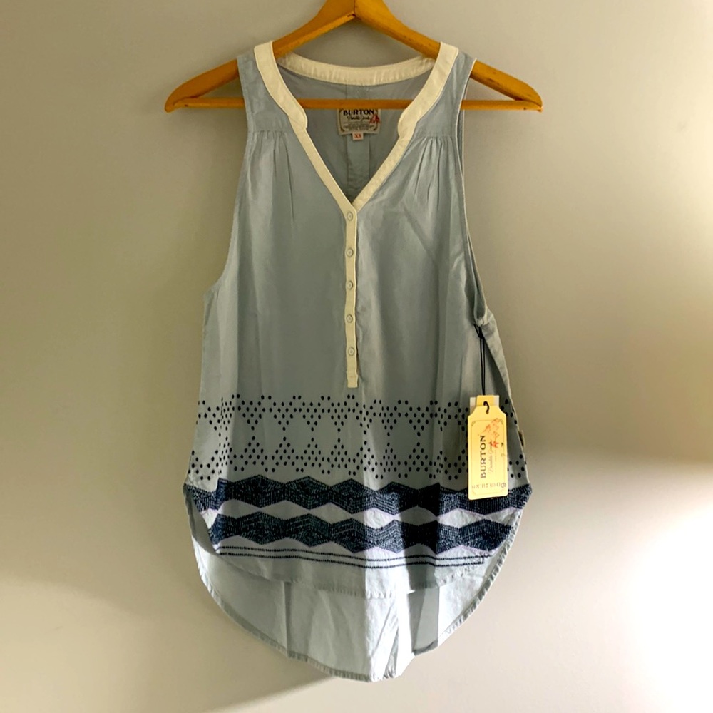 NWT! Burton WB Waterbury Embroidered Tank